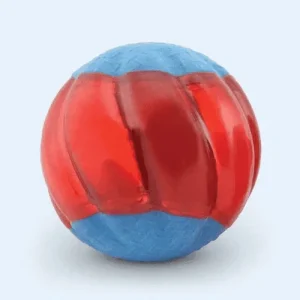 Pelota para Perros Zeus Duo Roja con Sonido | 6,3 cm