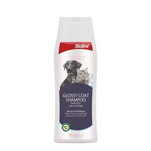 Bioline Glossy Coat Shampoo 250ml – Champú Para Pelaje Brillante Para Perros Y Gatos