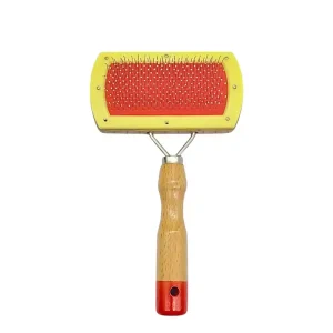 OrienPet Cepillo De Madera Deslanador Para Mascotas