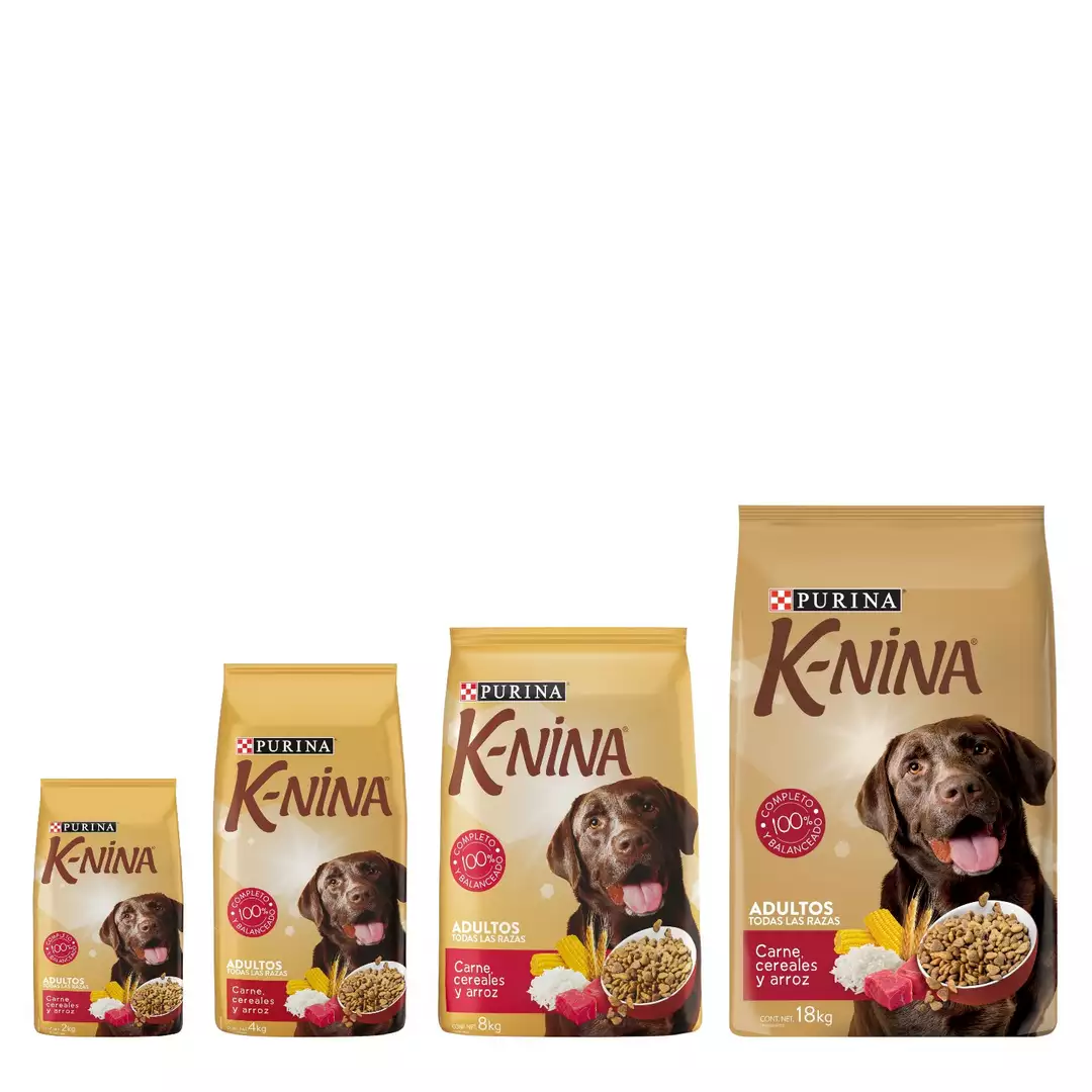 Purina K-Nina Adulto Carne, Cereales y Arroz – Alimento Seco Para Perros