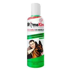 Rome Kin Shampoo Insecticida (Cipermetrina) Pelo Oscuro- Champú Insecticida Para Perros