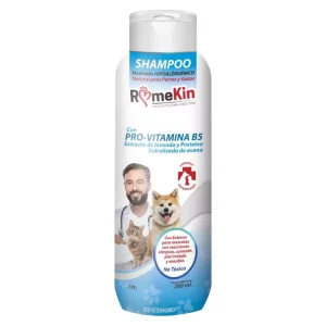 Rome Kin Shampoo Medicado Hipoalergénico 380ml – Champú (Pro Vitamina B5 + Proteína de Avena + Extracto de Lavanda) Para Perros Y Gatos