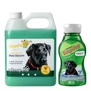 Vimofarm Champú VimoDog Insecticida – Pelo Oscuro (Cipermetrina 2%) Para Perros