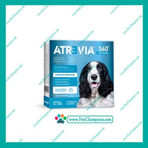 Agrovet Market Atrevia 360 Medium (10 – 20kg) – Caja de 04 Tabletas