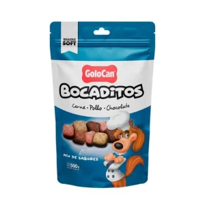 Golocan Bocaditos Carne, Pollo y Chocolate | 100 gr y 500 gr