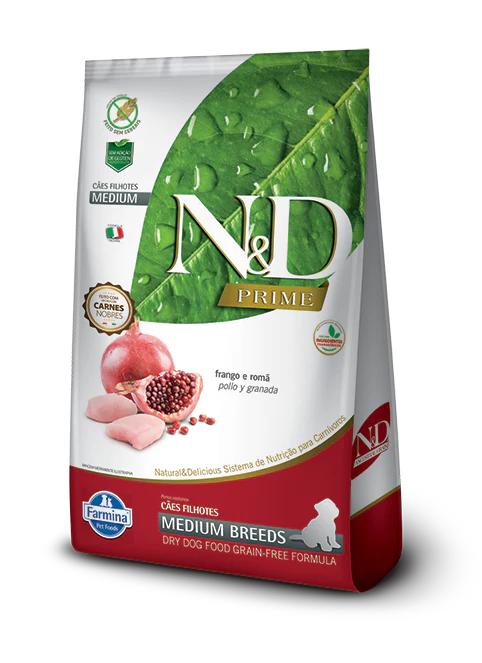 N&D Grain Free Puppy Medium Pollo y Granada 10 kg - Imagen 2